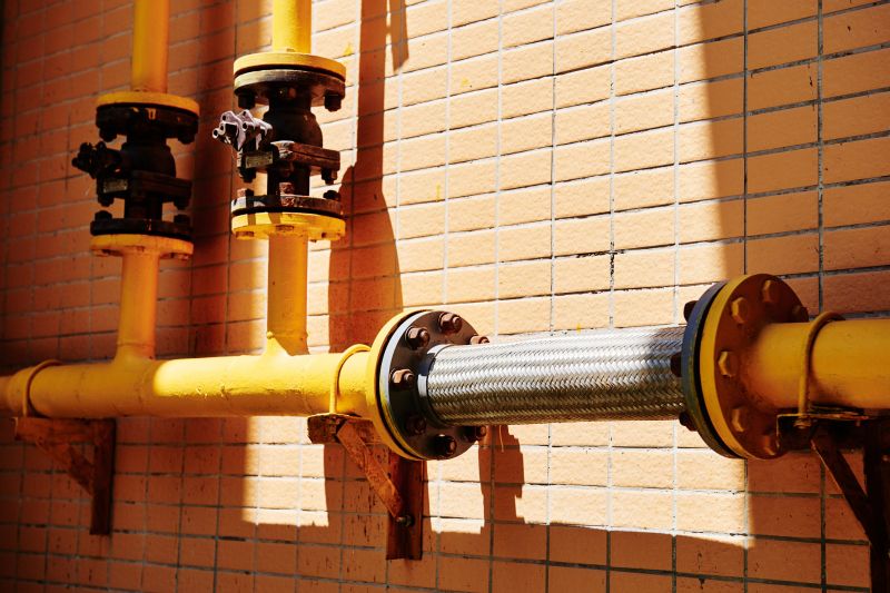 Finished Flexible Gas Line Installation