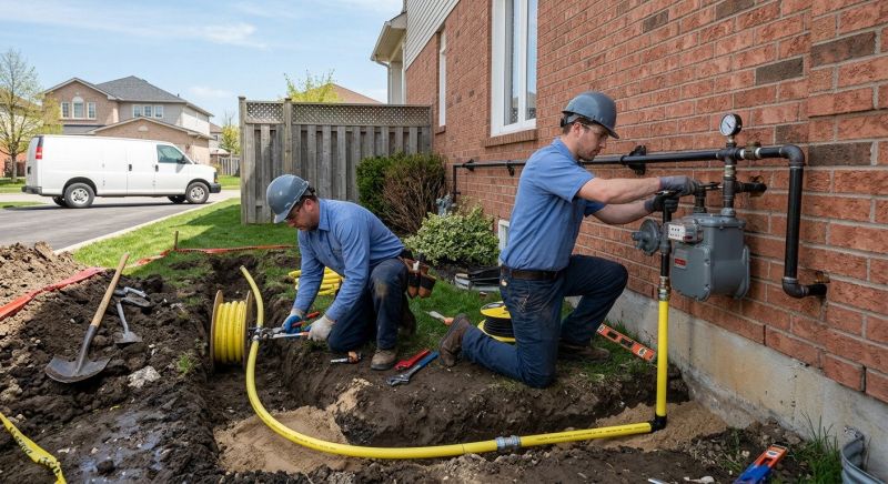Natural Gas Line Installation in Fredericksburg, VA